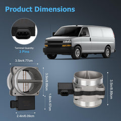 OTO-KAUTOPARTS MAF sensor packed with mounting hardware.