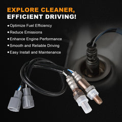 OTO-KAUTOPARTS stainless steel O2 sensor withstands high-temperature exhaust environments.