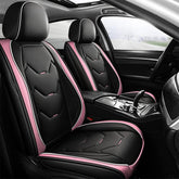 otoez pink leather car seat covers full set front and back protect upholstery from spills