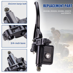 OTOHANS 3/4 inch bore with 19 mm piston delivers smooth actuation and consistent braking feel.