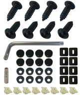 OttoSpeed anti-theft screws on a plate frame for secure mounting.