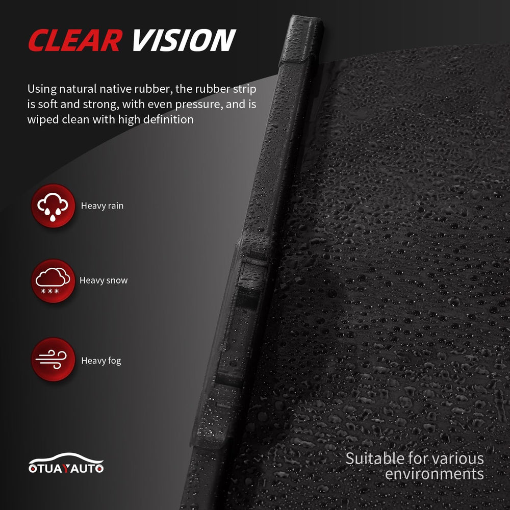 OTUAYAUTO blades performing in heavy rain for all-weather reliability