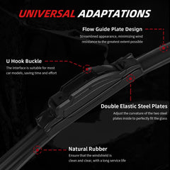 OTUAYAUTO wiper blades packaging with fitment details