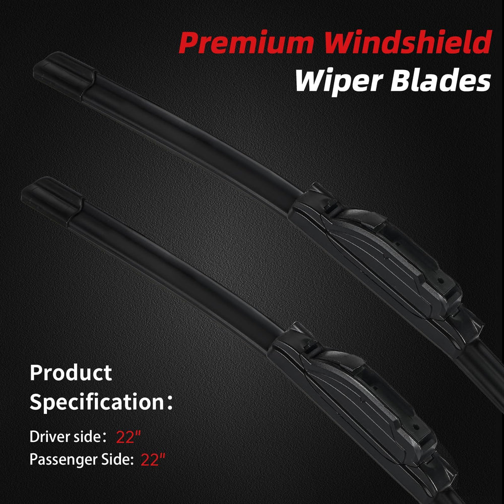 Close-up of OTUAYAUTO blade edge showing durable rubber for smooth wipe