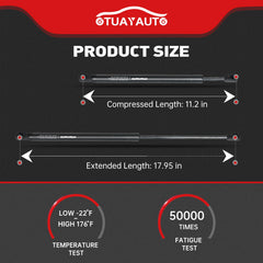 OTUAYAUTO hood struts pack includes two units and hardware for full replacement
