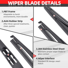 OTUAYAUTO wiper arm attachment close-up for easy installation.