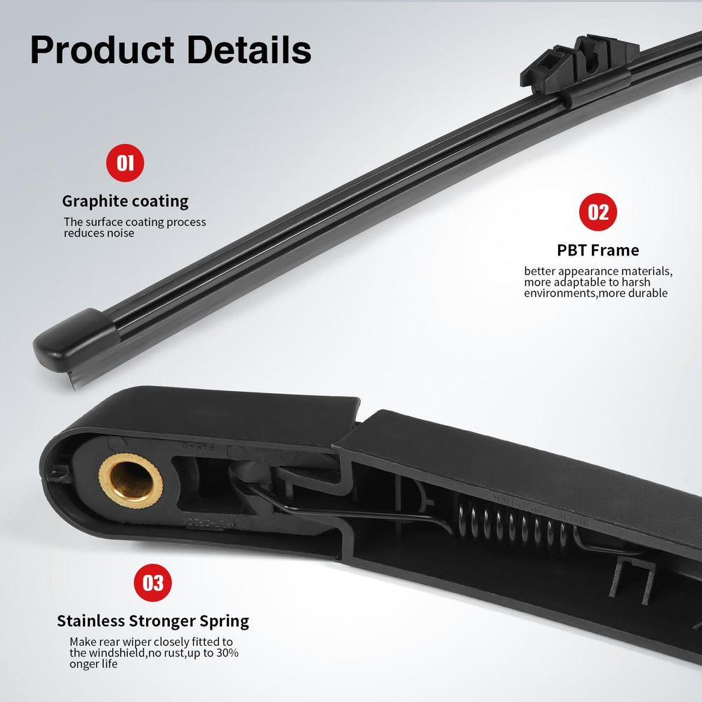 OTUAYAUTO natural rubber all-season wiper for varied weather conditions.