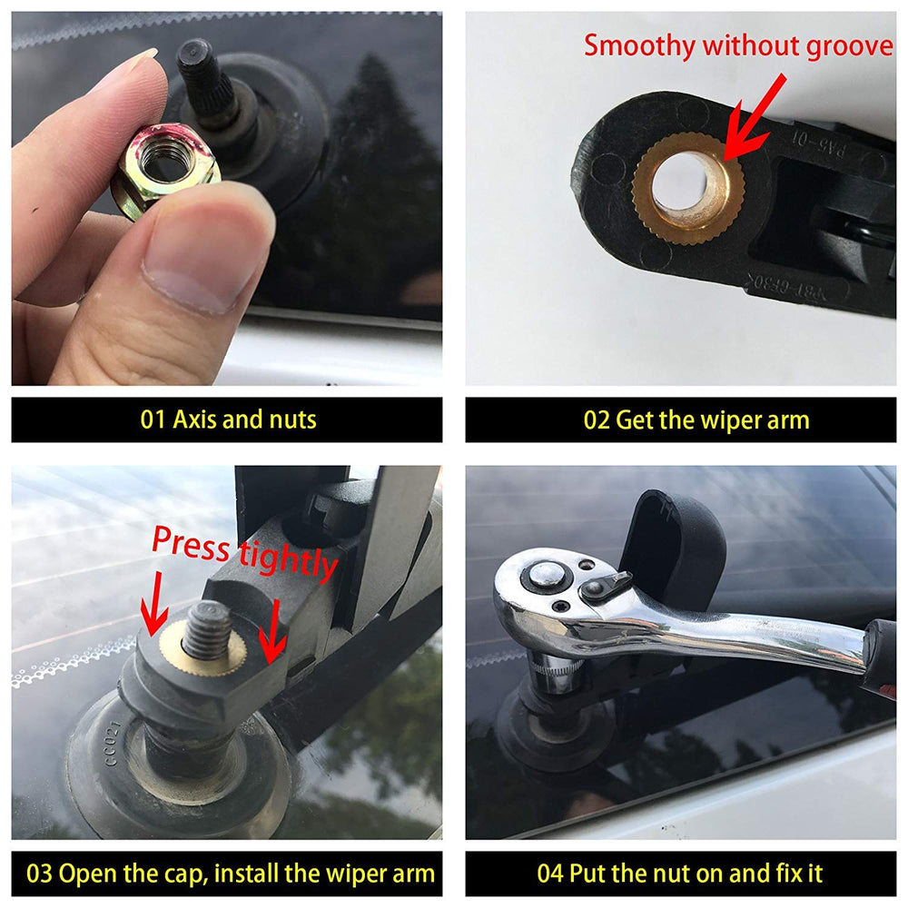 OTUAYAUTO natural rubber blade delivers quiet wiping and durable performance.