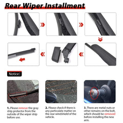 OTUAYAUTO durable rear-wiper component keeps water and dirt at bay.