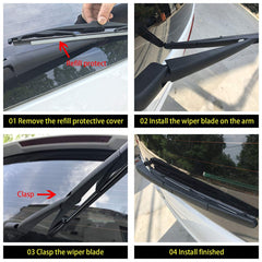 OTUAYAUTO precisely fitted wipers reduce stuttering for smoother operation.