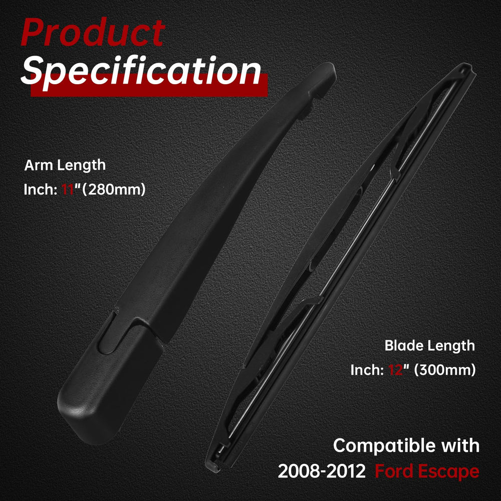 OTUAYAUTO rear wiper blade close up showing precise wiping edge
