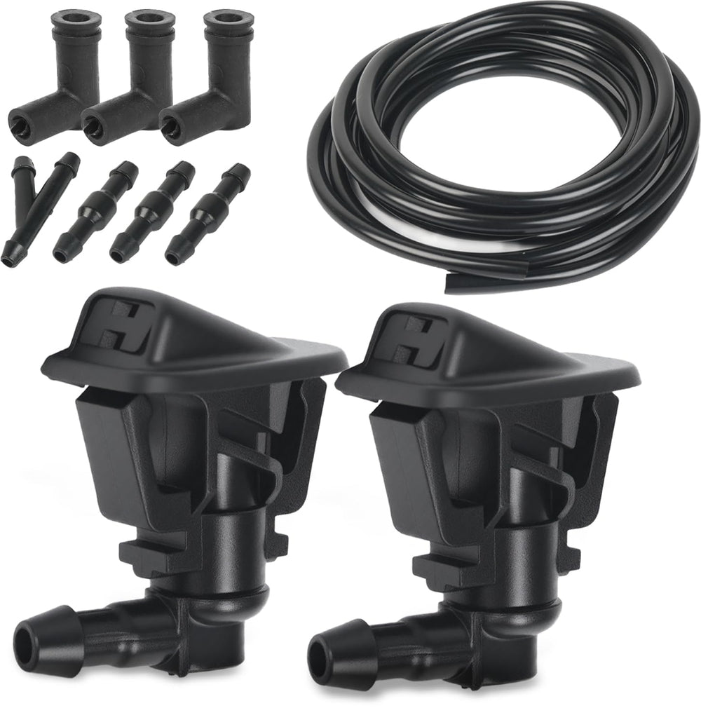 OTUAYAUTO windshield wiper nozzle with adjustable jet for precise spray.