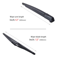 OTUAYAUTO wiper blade 12 inch, compatible with rear system for clear visibility.