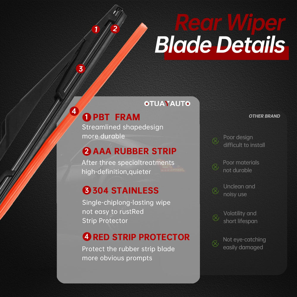 OTUAYAUTO wiper kit packaging showing all components