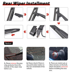 OTUAYAUTO Yukon rear wiper manual included for easy guidance