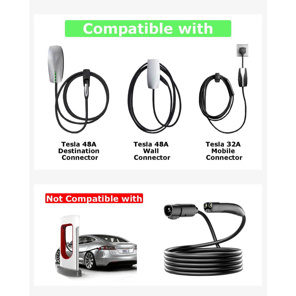 Otytkgo NACS extension IP55 weatherproof design for outdoor Tesla charging.