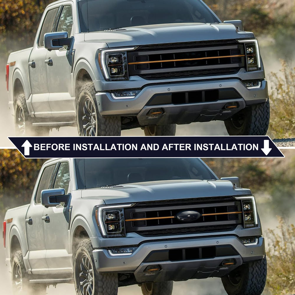 OUESAAS F-150 tailgate overlay emblem showcases patriotism while protecting the surface