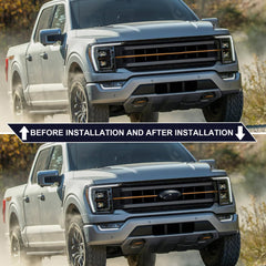 OUESAAS F-150 tailgate overlay emblem showcases patriotism while protecting the surface