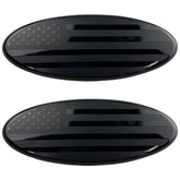 OUESAAS front grille emblem with American flag design for Ford trucks boosts curb appeal