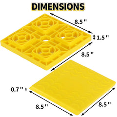 OULEME interlocking top block elevates height for precise leveling.