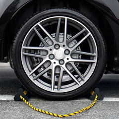 Rugged OULEME rubber wheel chocks resist oil and water.