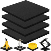 OULEME RV leveling block flex pad front view for stable jacks on uneven terrain.