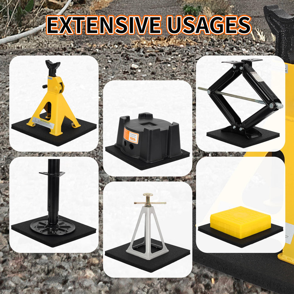 OULEME RV Leveling Block Flex Pad anti-slip surface protects blocks.