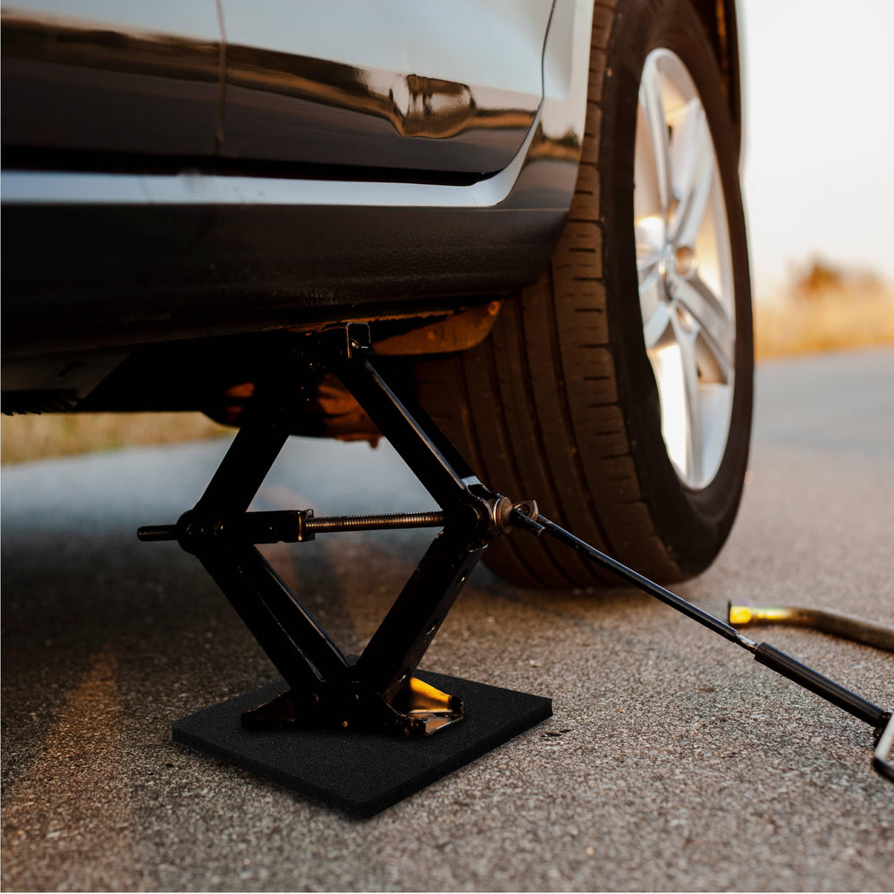 OULEME RV Leveling Block Flex Pad cushions shocks and vibrations.