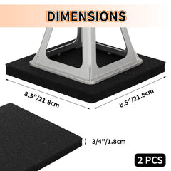 OULEME anti-slip jack pad texture prevents slipping on uneven ground