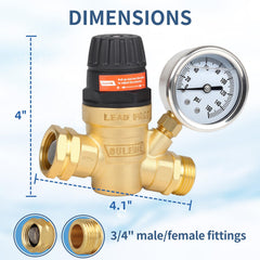 OULEME regulator integrates seamlessly into a typical camper water setup.