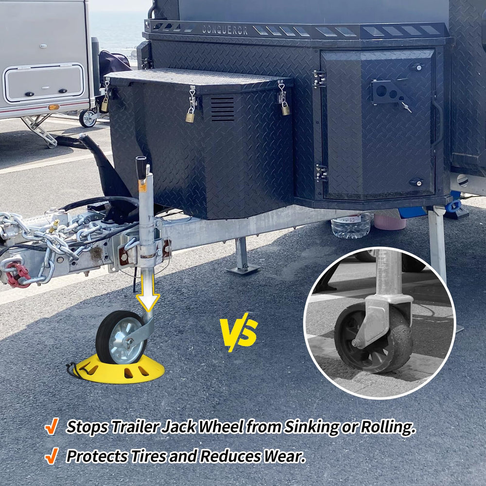 OULEME trailer jack wheel dock durable polypropylene construction for longevity