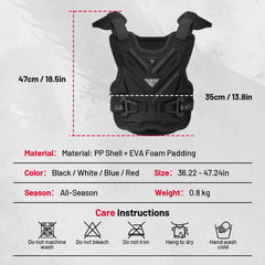 Oumurs armor plates close-up emphasizes solid PP layer for dependable ride safety.