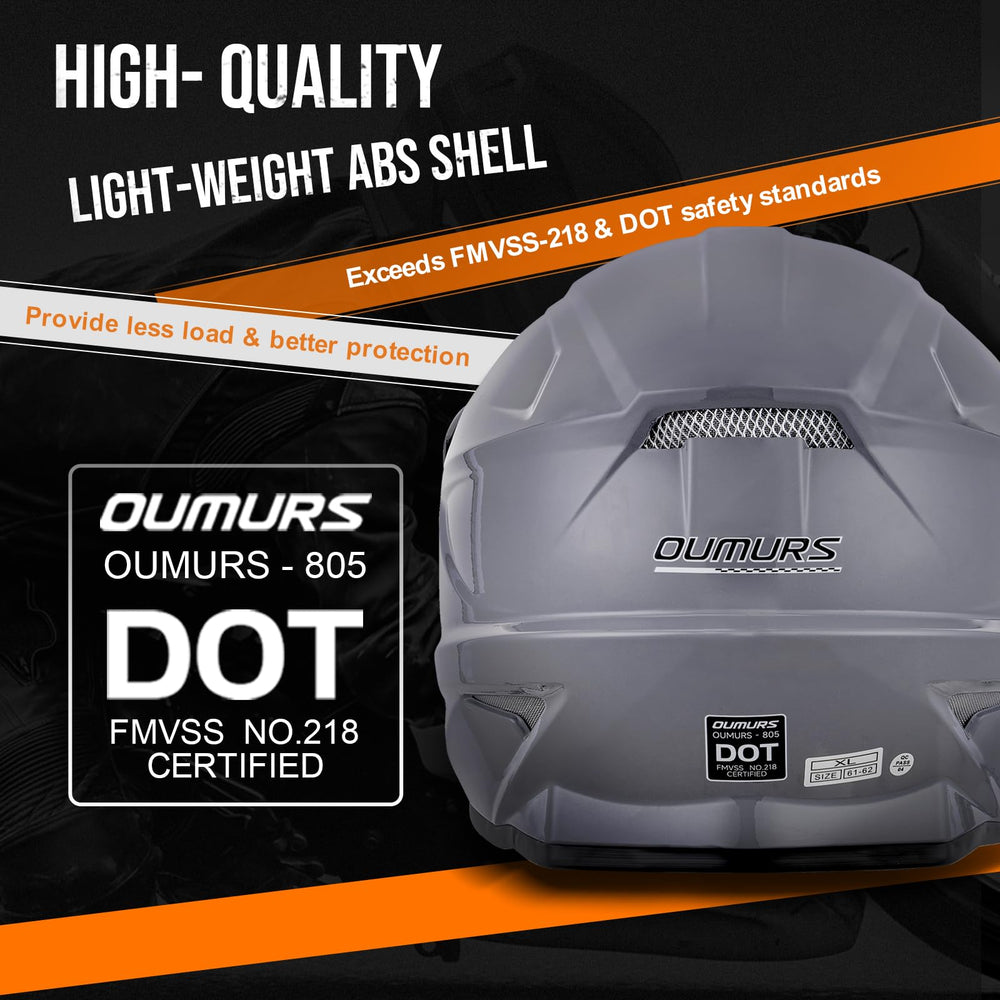 OUMURS adjustable sun visor helps shade eyes during rides.