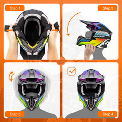 OUMURS helmet quick-release buckle for easy on-off
