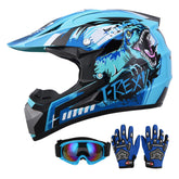 Oumurs DOT Youth helmet front view for motocross and street riding comfort