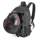 OUMURS 50L backpack front view shows space for gear and laptop