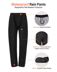 Oumurs removable shoe covers keep footwear dry during showers.