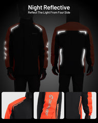 Oumurs waterproof seal and full-zip design prevent leaks at the zipper.