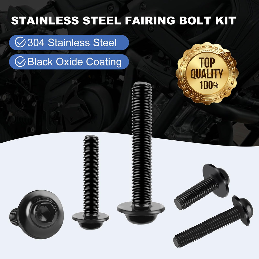 OURONOTO included Allen wrench for quick, tool-free installation on motorcycle fairings.