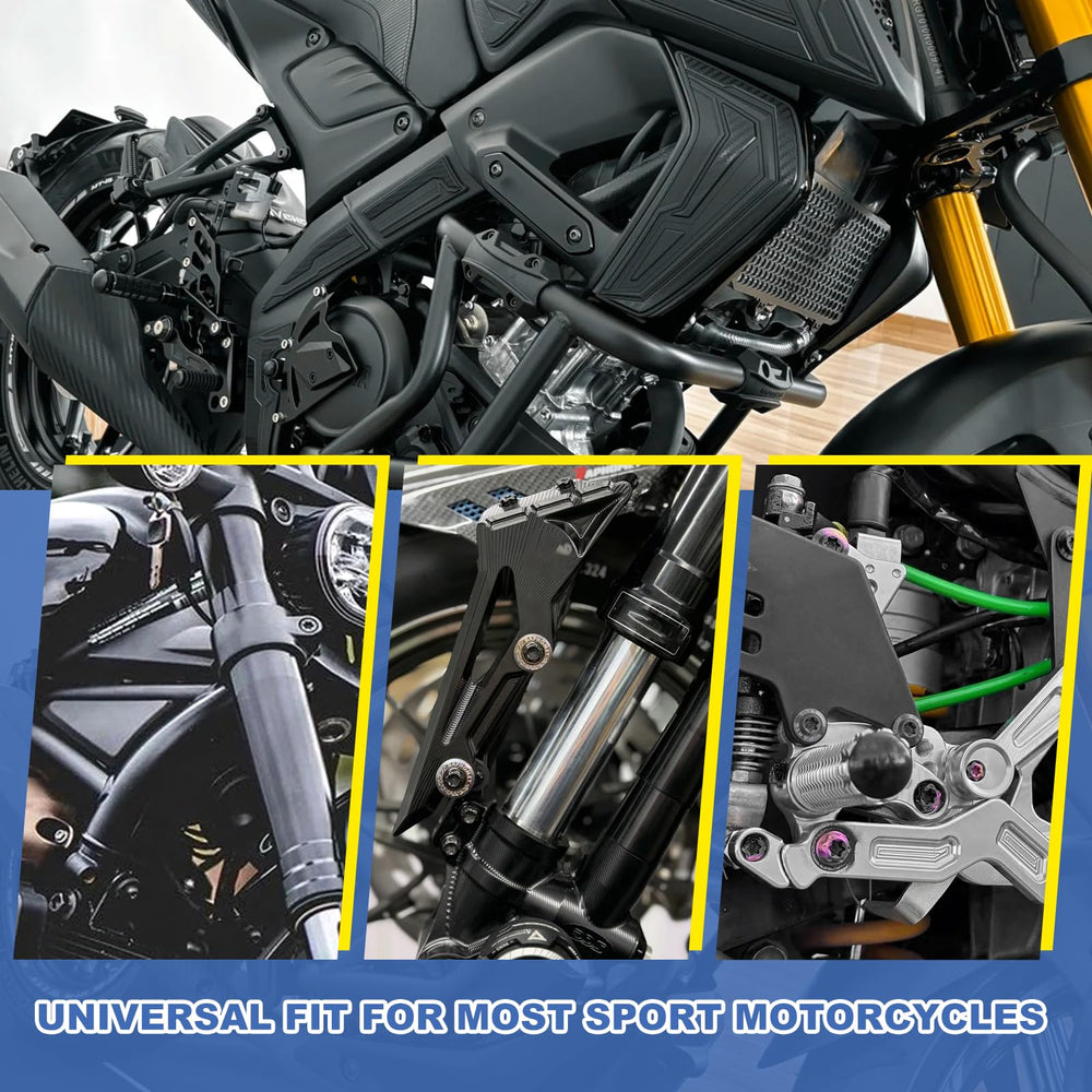 OURONOTO anti-slip nuts and washers prevent loosening during vibration on rides.