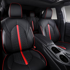 OURPLOT Camry seat cover easy installation guide demonstrates quick setup.