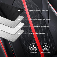 OURPLOT Camry seat cover foam padded detail adds comfortable seating.