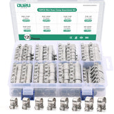 OURU 120PCS clamps in sturdy box for organized auto projects
