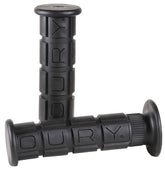 Oury OSCROG10 grip in black front view emphasizing anti vibration comfort for long street rides