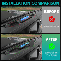 OUSUWO extra clip bracket keeps devices 4-7 inches secure on the dash.
