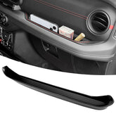 OUSUWO grab bar tray organizer for Jeep Wrangler JL fits snugly and keeps essentials organized on road trips.
