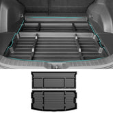 OUSUWO hidden trunk organizer tray installed in Rav4 to reduce clutter.