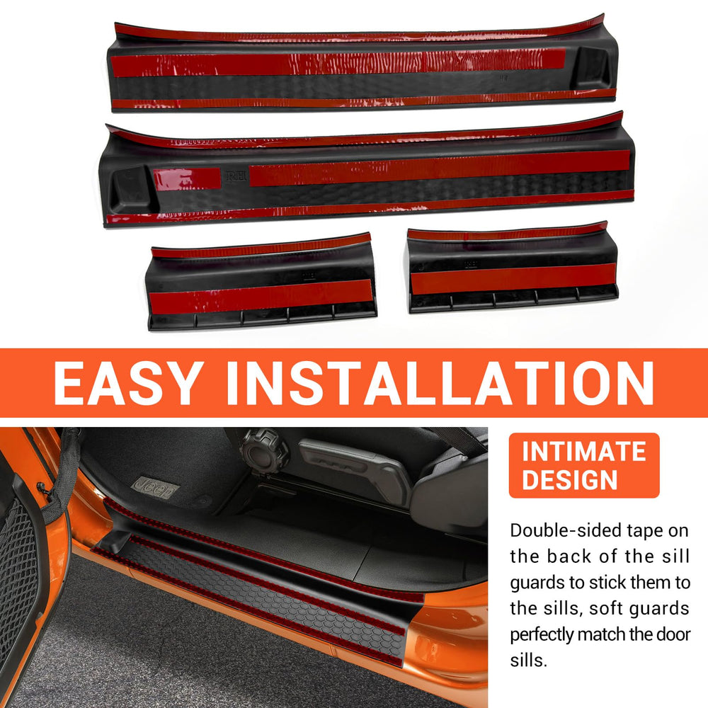 OUSUWO warranty-backed door sill guard with reliable support