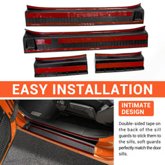 OUSUWO warranty-backed door sill guard with reliable support