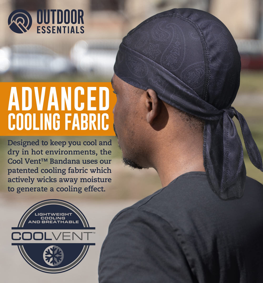 OutdoorEssentials soft polyester-spandex bandana blend highlighting breathable, flexible daily wear.